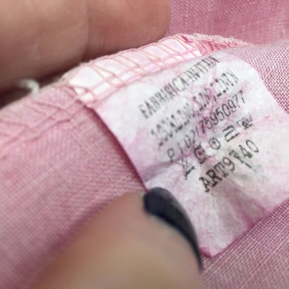 Hot Pink Linen Jacket or Top OS by JS Millenium - Picture 9 of 9